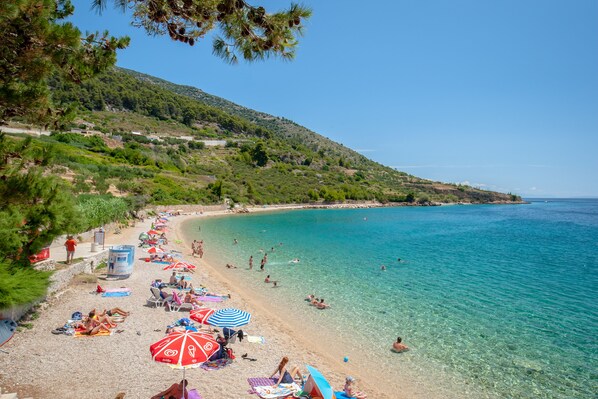 Accommodatie ligt op het strand