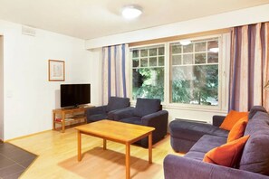 Căn hộ, 3 phòng ngủ, phòng tắm hơi (77.5 m2) | Khu phòng khách | TV màn hình phẳng, lò sưởi, đầu đĩa DVD 