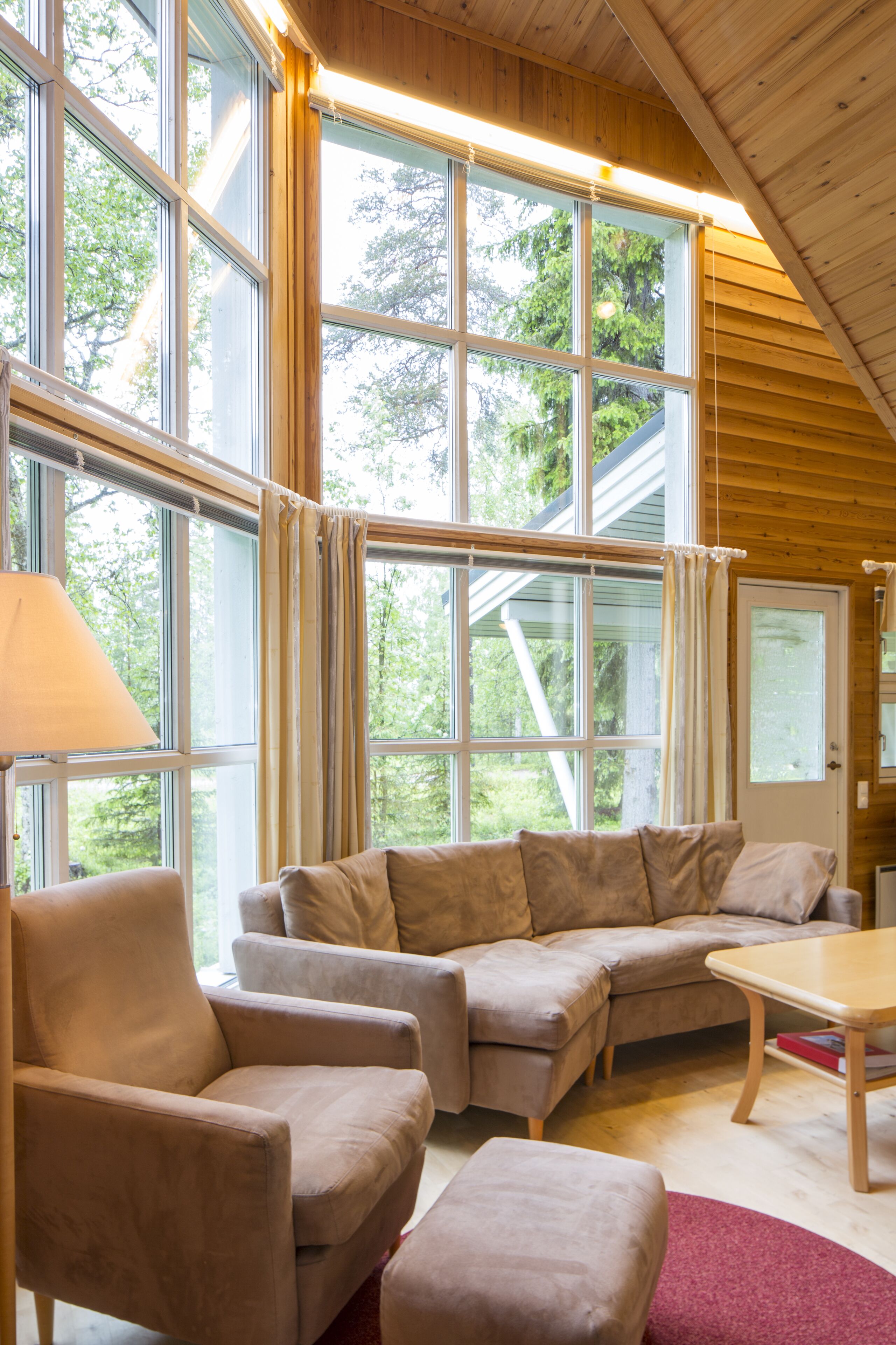 Apartment, 2 Bedrooms, Sauna (75 m2) | Living room | Flat-screen TV, fireplace, DVD player