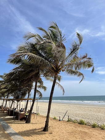 Private beach, beach bar