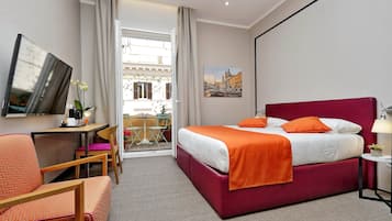 Double Room, Balcony | Premium bedding, minibar, in-room safe, individually furnished