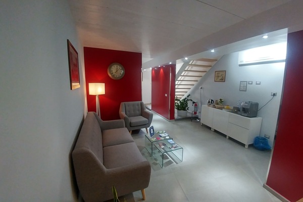 Lobby sitting area
