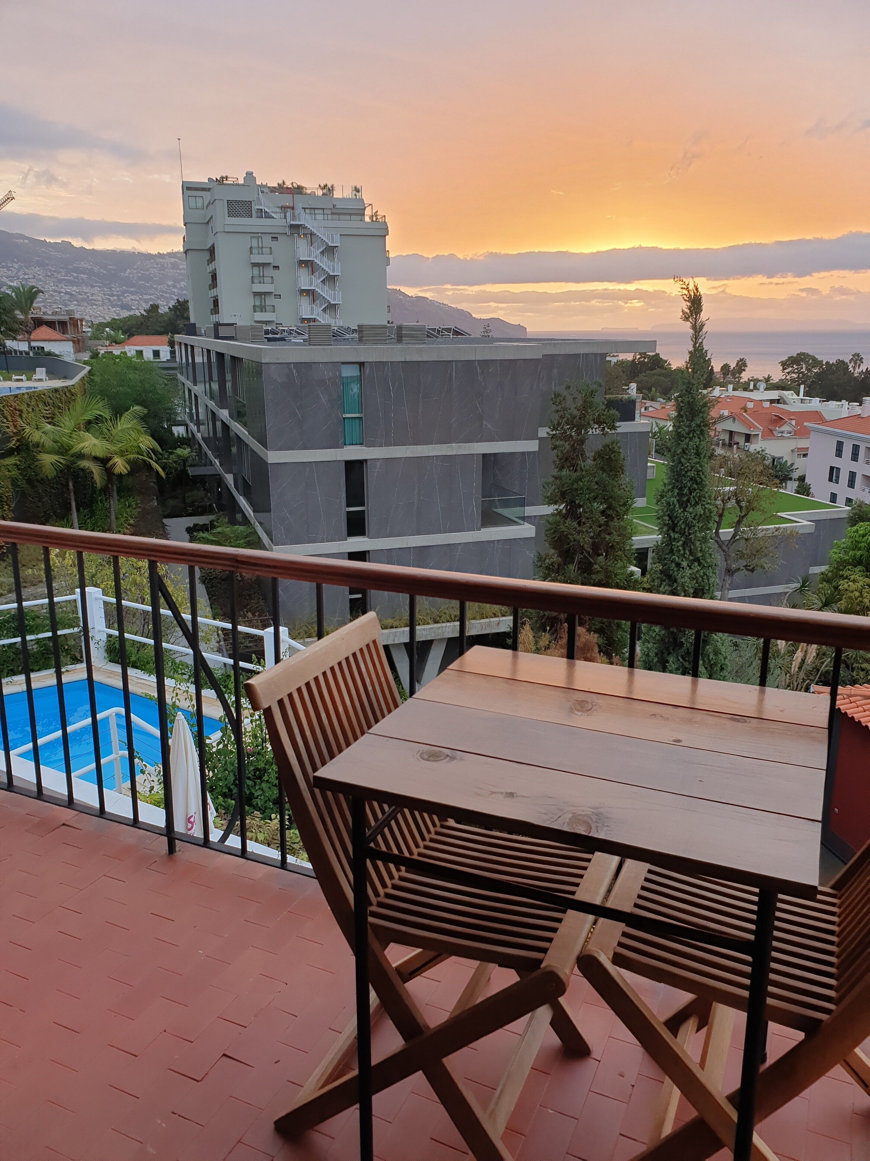 Chambre Double ou avec lits jumeaux, vue mer | Vue depuis le balcon