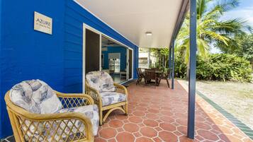 Rumah Keluarga, 3 kamar tidur, patio, pemandangan samudra | Teras/patio