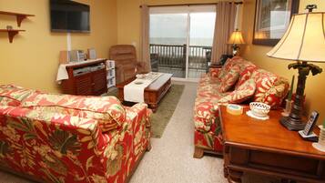 Apartment, 1 Schlafzimmer, Meerseite | Wohnzimmer