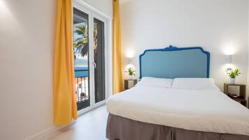 Superior-Doppel- oder -Zweibettzimmer, Balkon, Meerblick | Hochwertige Bettwaren, Minibar, Zimmersafe, Schreibtisch