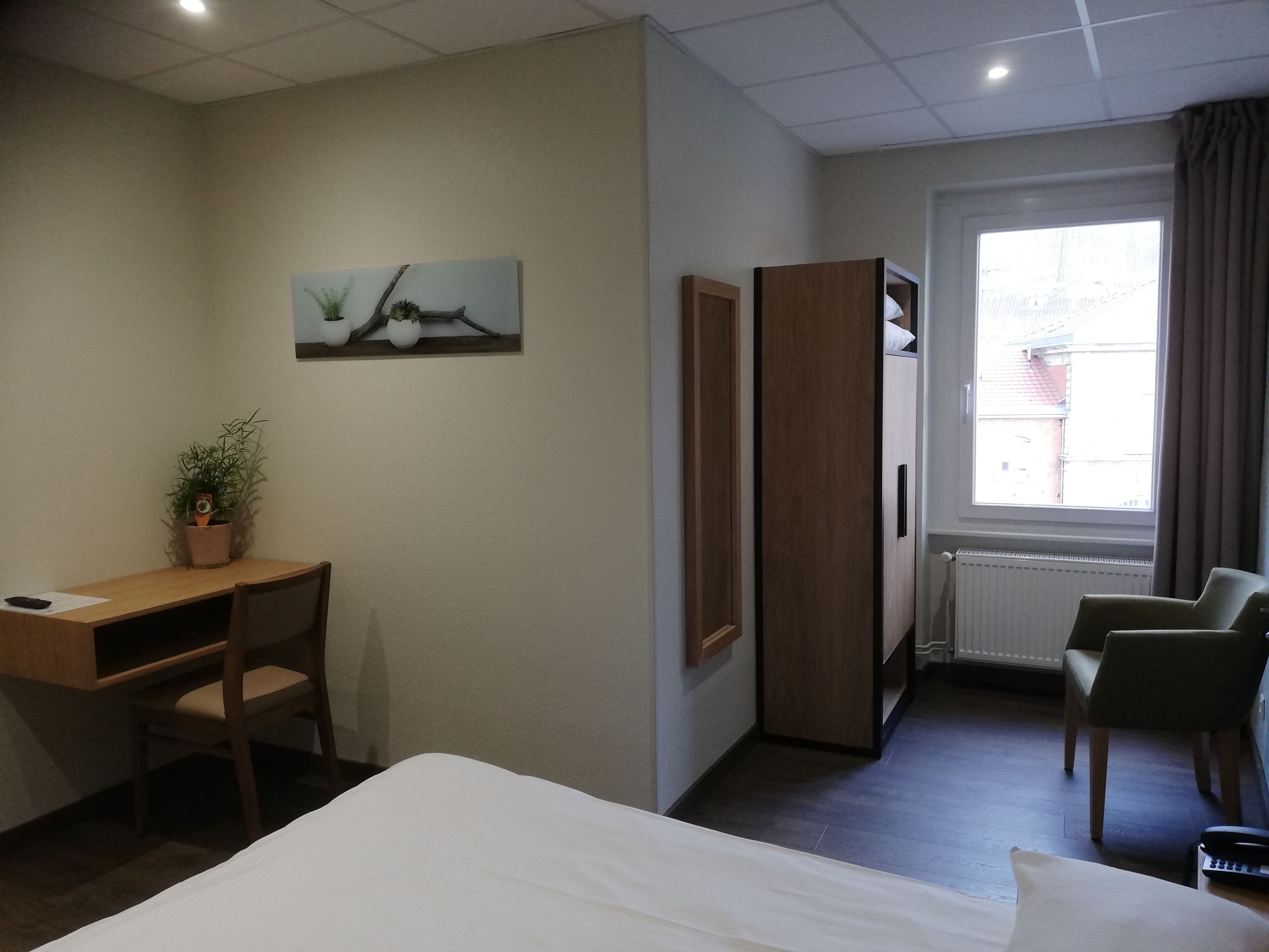 individually decorated, individually furnished, desk, blackout curtains