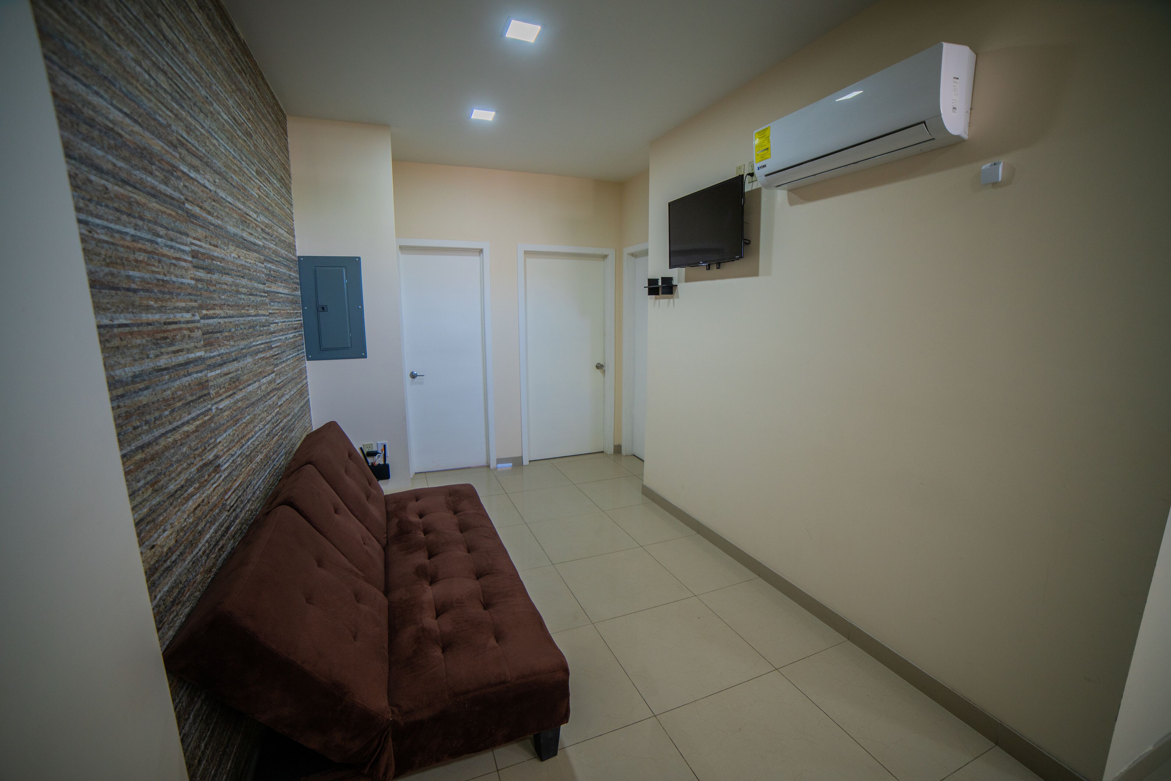 city condo, 2 bedrooms | living room | flat-screen tv