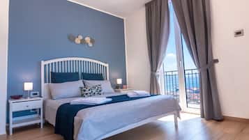 Tripla Deluxe, vista mare (Giuliana) | Una scrivania, culle/letti per bambini (a pagamento), Wi-Fi gratuito