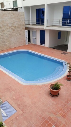 Indoor pool, outdoor pool