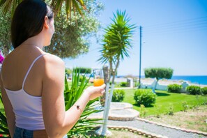 舒适公寓, 1 间卧室, 海景 | 阳台景观