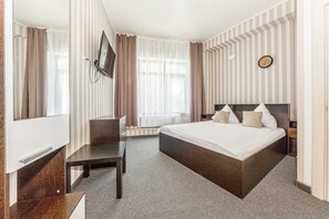 舒適雙人房, 城市景觀 | 1 間臥室、高級寢具、客房內保險箱、免費無線上網