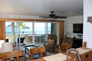 Smart TV, DVD player, books, stereo