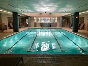 Indoor pool, a heated pool