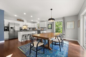 Fridge, microwave, oven, stovetop - Ollie's Folly: Gorgeous Oceanfront Downeast Maine Home Near Acadia & Petit Manan (Steuben)