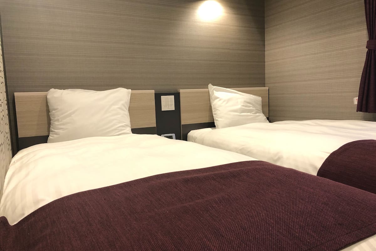 Desk, blackout curtains, iron/ironing board, free WiFi