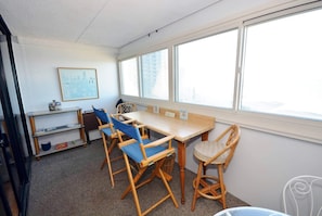Interior - Swanky 2 Bedroom Oceanfront Condo with Outdoor Pool, WiFi, and Great Beach View from Enclosed Balcony Just Steps from Beach in Midtown! (Ocean City)
