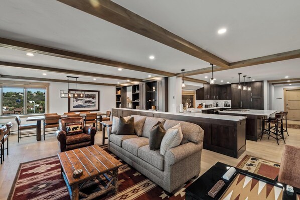 Télévision, cheminée