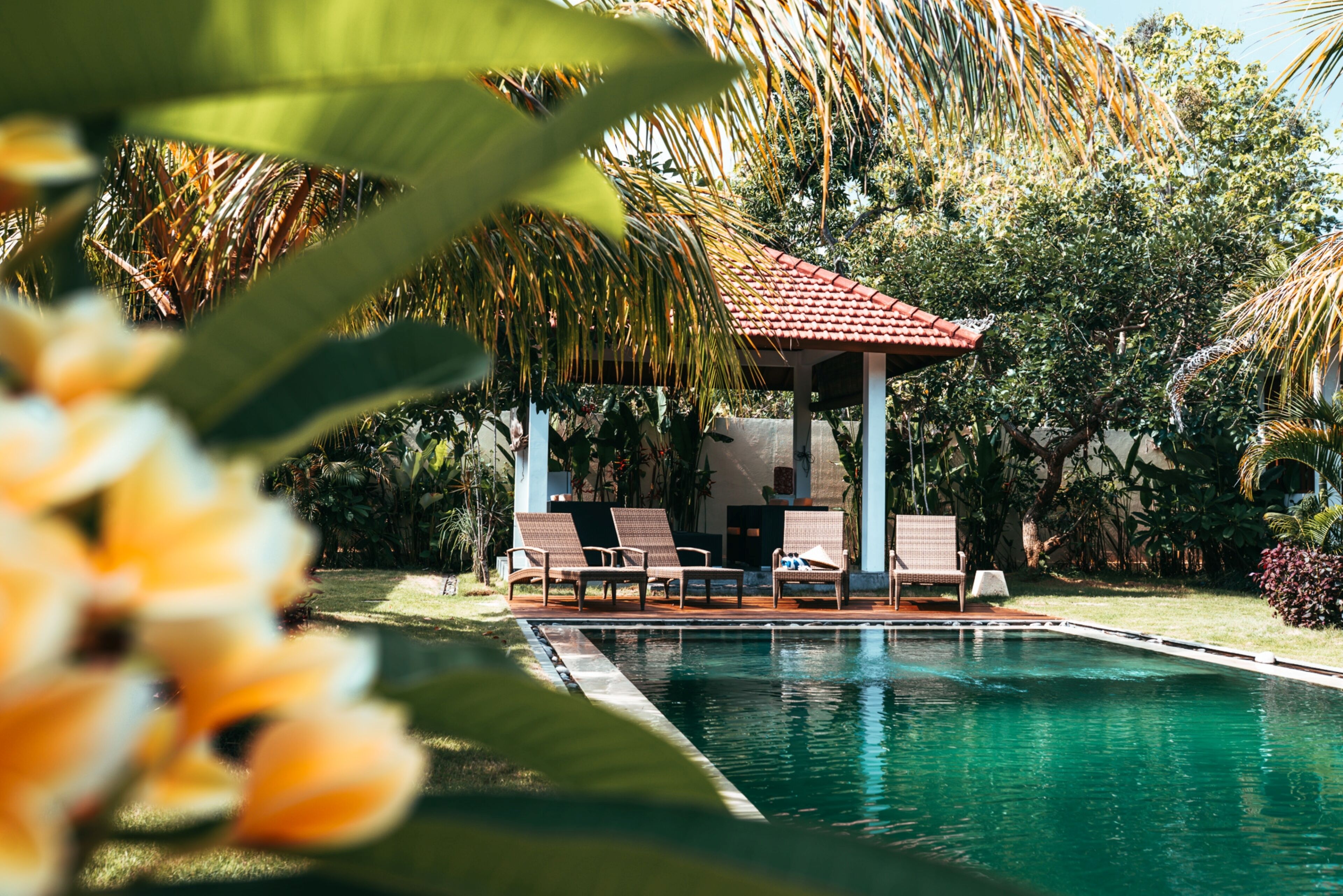 Outdoor pool, open 8:00 AM to 5:00 PM, pool umbrellas, sun loungers
