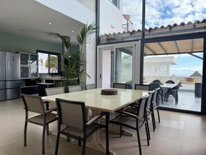 Dining - 5 Bedroom Villa With Heated Pool, Garden With BBQ & Views Over Hills And Ocean (Adeje)