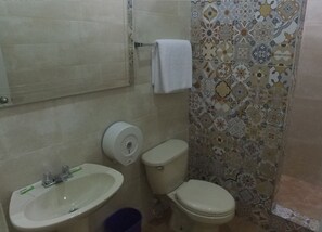 Douche, serviettes fournies