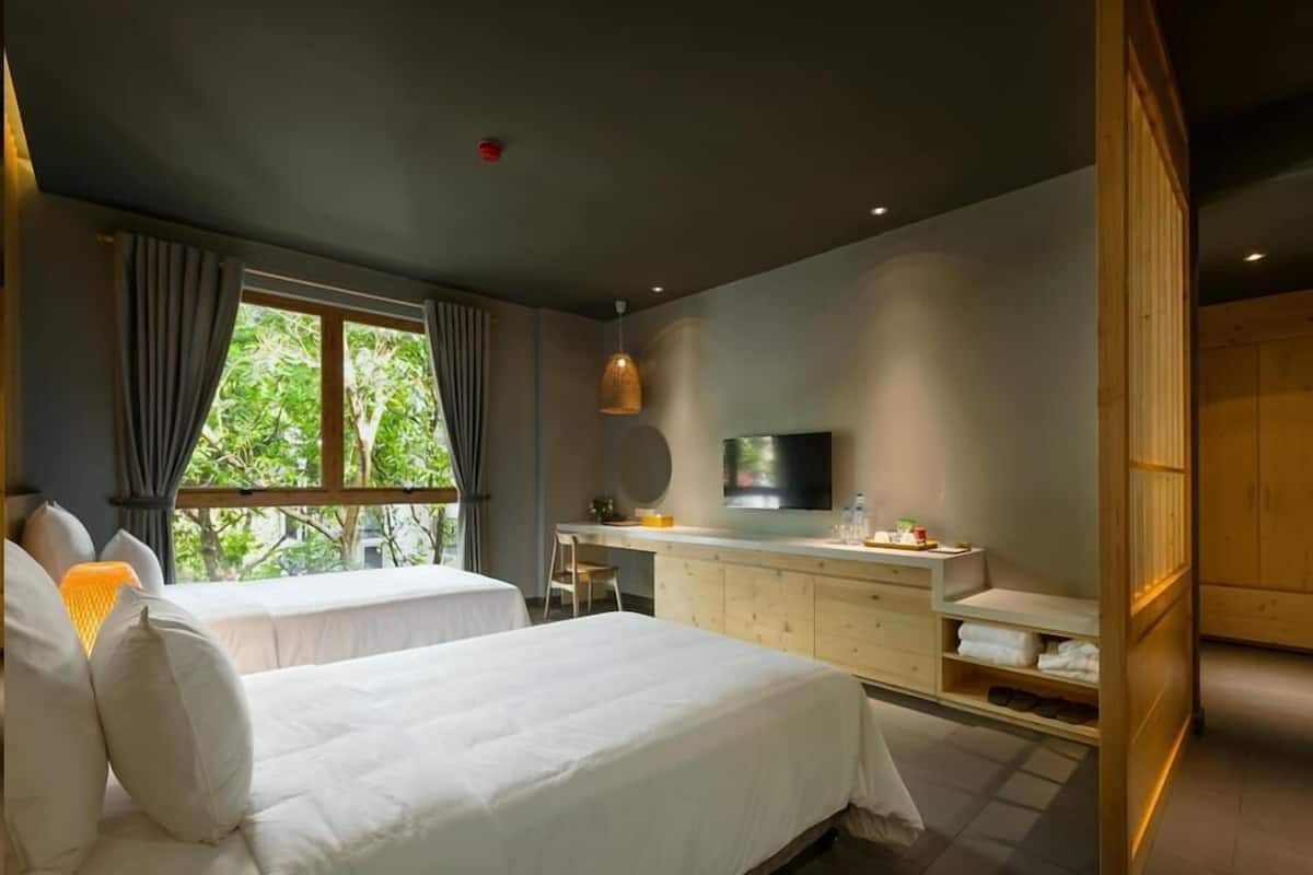 Deluxe Twin - Daily Reflexology Treatment and Onsen | Artículos del minibar gratis y caja de seguridad en la habitación