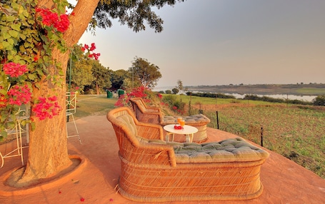 Sun deck. Bhadrawati Safari Ranthambore Resort