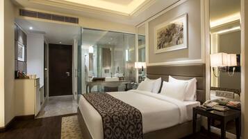 Premium bedding, minibar, in-room safe, desk