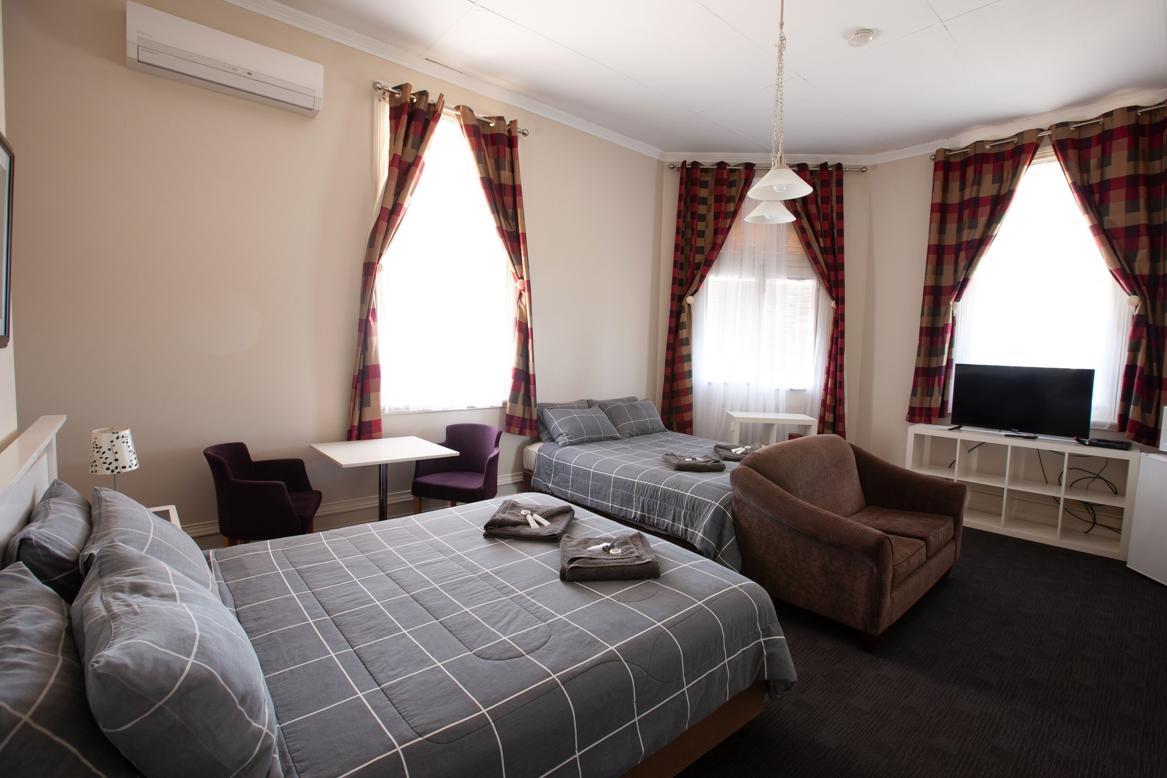 hotel king room non-ensuite | premium bedding, iron/ironing board, free wifi, bed sheets