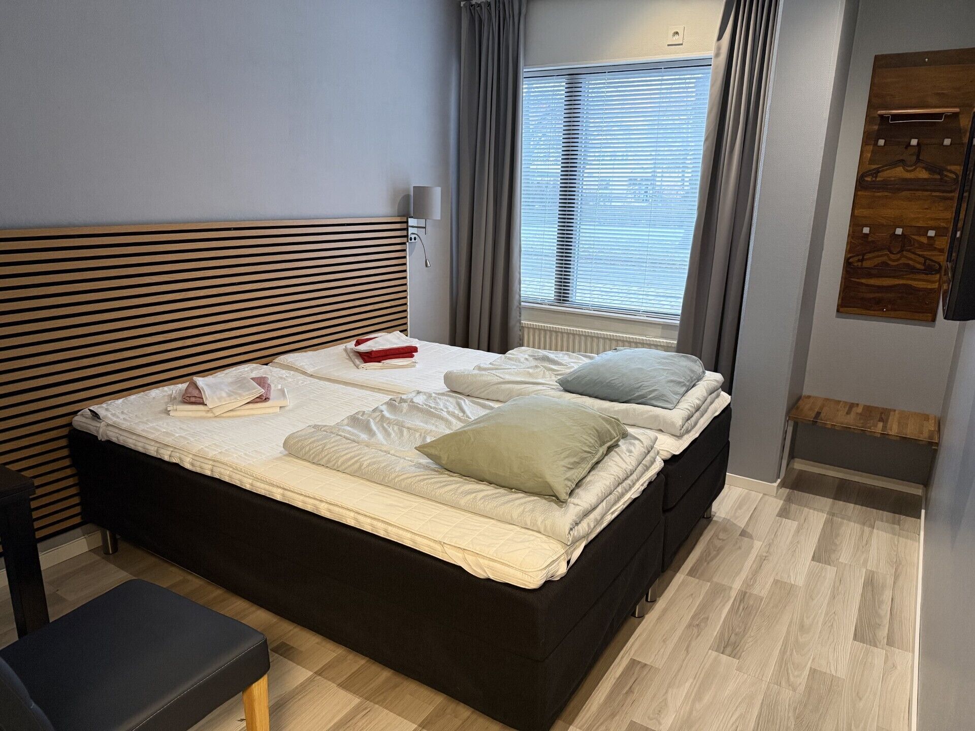 Double Room, Shared Bathroom | Desk, laptop workspace, blackout curtains, iron/ironing board