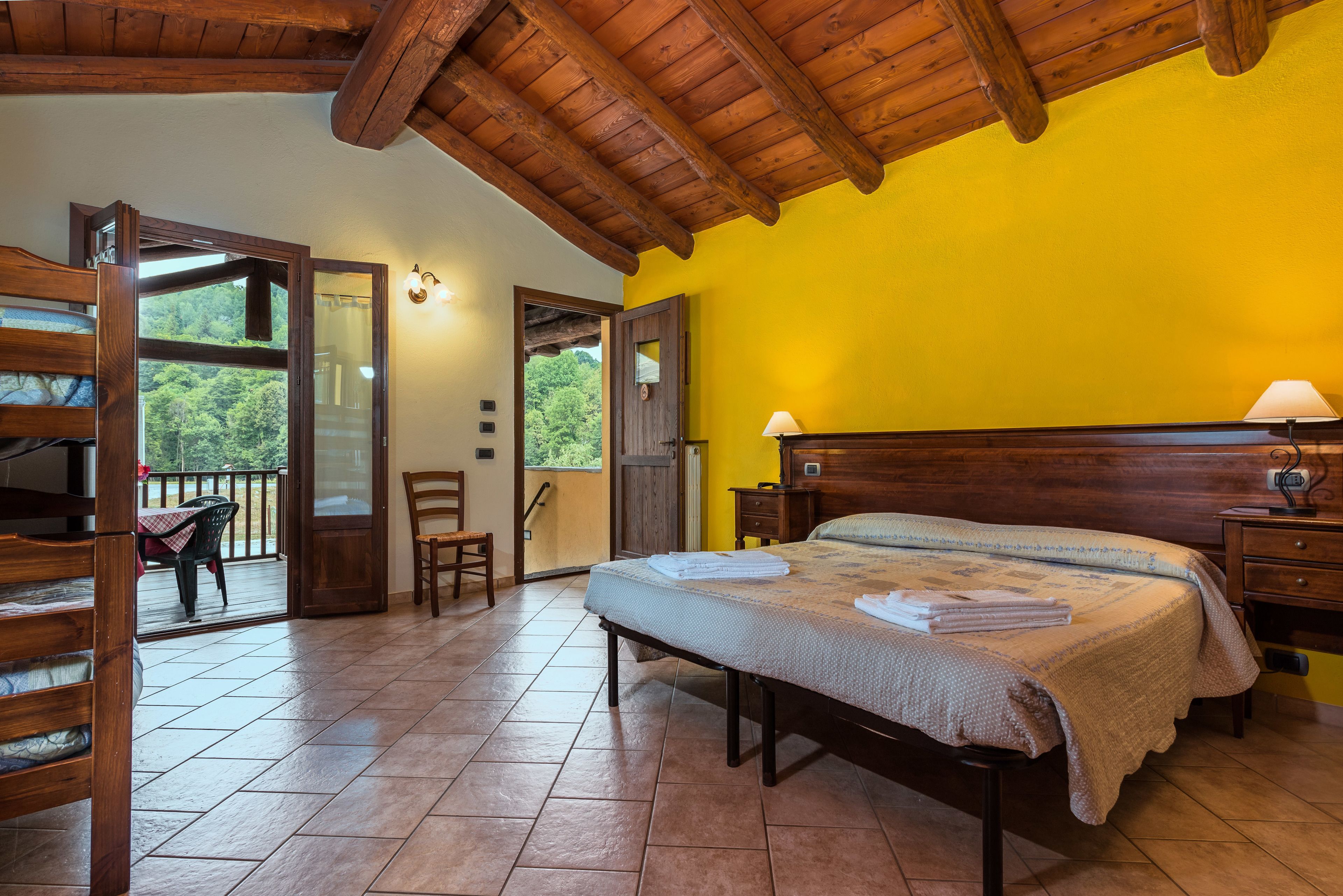 Chambre Double Supérieure, terrasse, vue montagne