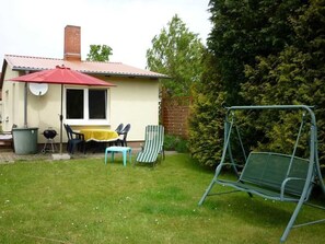 屋外ダイニングエリア