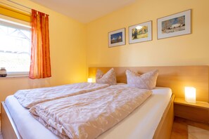 2 bedrooms, travel crib, WiFi, bed sheets - Vacation home 01 with fireplace and terrace - Holiday apartments with terrace in Sellin (Sellin)