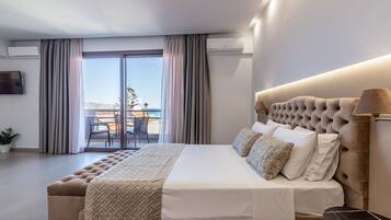 Apartamento panorâmico | Cofres nos quartos, berços grátis, Wi-Fi de cortesia, roupa de cama