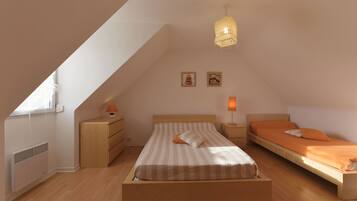 2 camere, ferro/asse da stiro, Wi-Fi gratuito, lenzuola