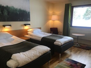 Economy Double Room | Meja, langsir/tirai gelap terus, seterika/papan seterika, Wi-fi percuma 