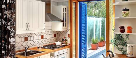 Appartamento, 1 camera da letto | Cucina privata | Frigorifero, piano cottura, pentole/stoviglie/utensili