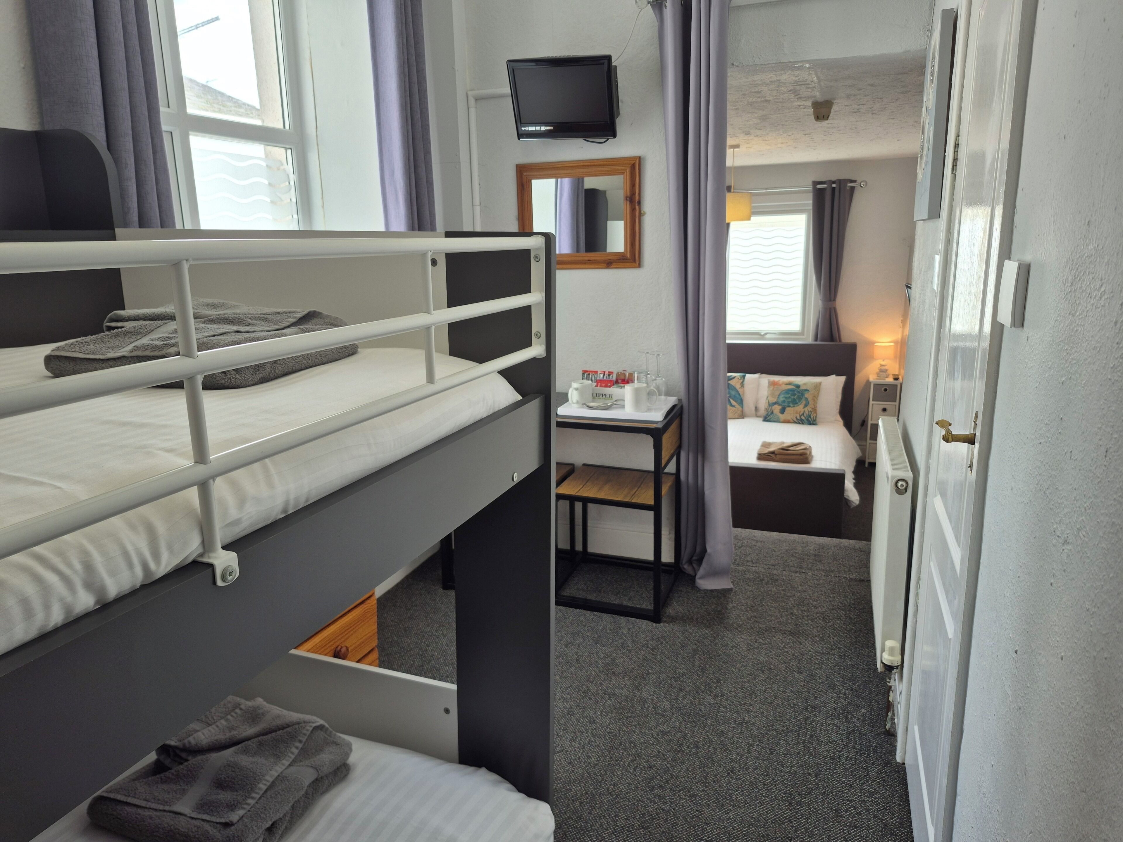 Standard Quadruple Room, Ensuite | Premium bedding, desk, blackout curtains, iron/ironing board
