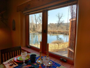 Dining - Unique Chimayo Village Adobe Casita on a wildlife pond between Santa Fe and Taos (Chimayo)
