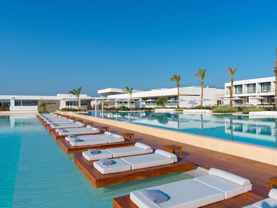 Indoor pool, 4 outdoor pools, open 10 AM to 6 PM, pool umbrellas