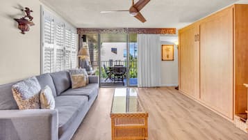 Fernseher, DVD-Player, Tischtennisplatte, BĂŒcher