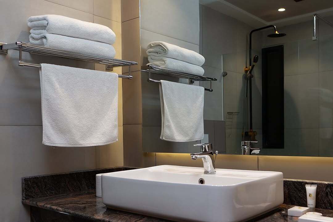 shower, free toiletries, hair dryer, bathrobes