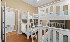 3 bedrooms, iron/ironing board, travel cot, WiFi