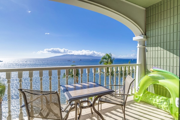 Wonderful relaxing balcony with chairs and table