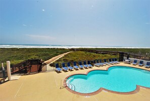 A heated pool