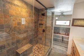 Shower, towels