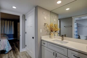 Bathtub, hair dryer, towels