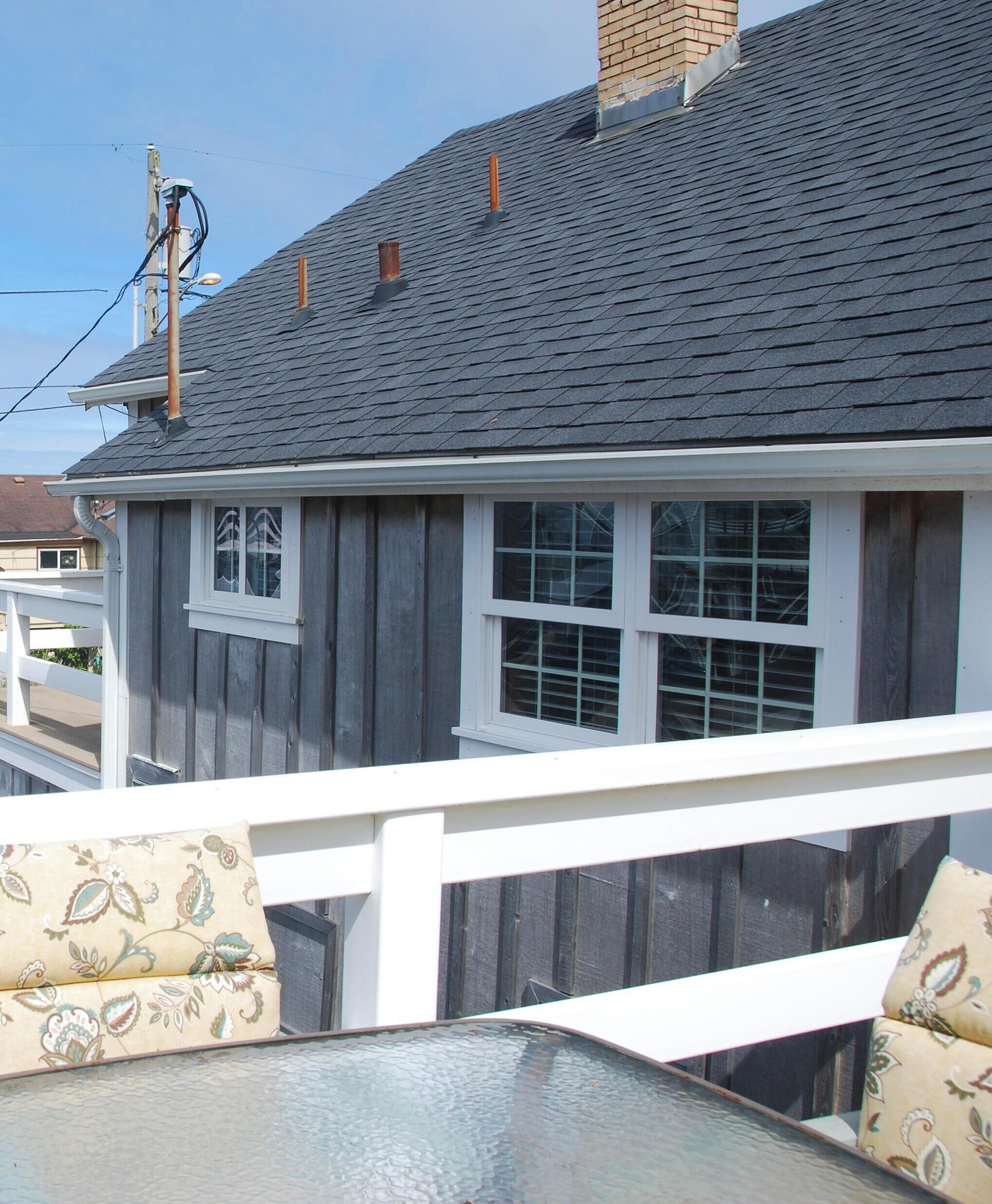 Ocean view from backyard deck.
