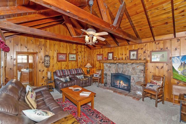 TV, fireplace, DVD player