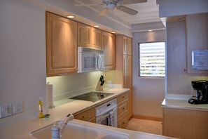 Fully stocked kitchen